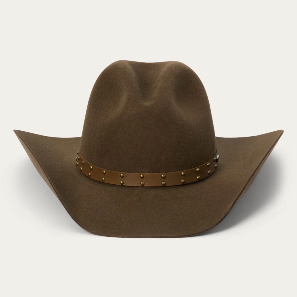 Stetson Men's 4X Seminole Gus Buffalo Felt Cowboy Hat Mink Size 7
